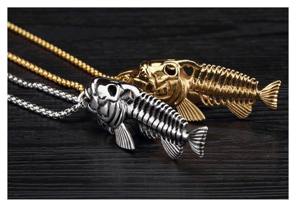 Beautiful Retro Fish Bone Necklace