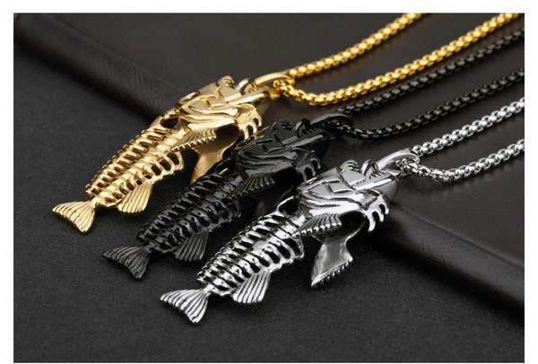 Beautiful Retro Fish Bone Necklace